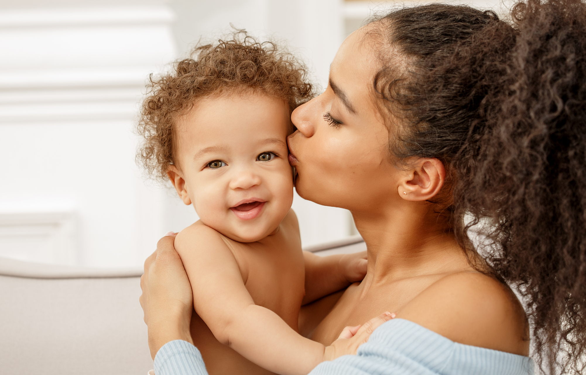 Curly hair baby – scroll bar